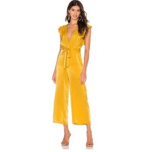 Tularosa Sunset Jumpsuit in Yellow Size Small